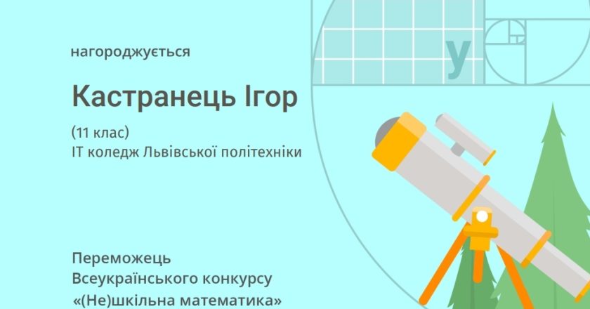 Студенти коледжу взяли участь у Всеукраїнському конкурсі “(Не)шкільна математика” від проєкту “На Урок”