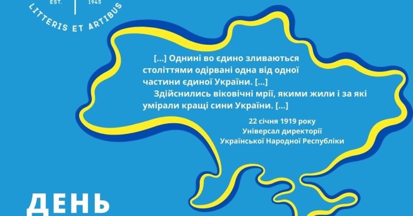 “Наша єдність – наша зброя”- 22 січня День Соборності України