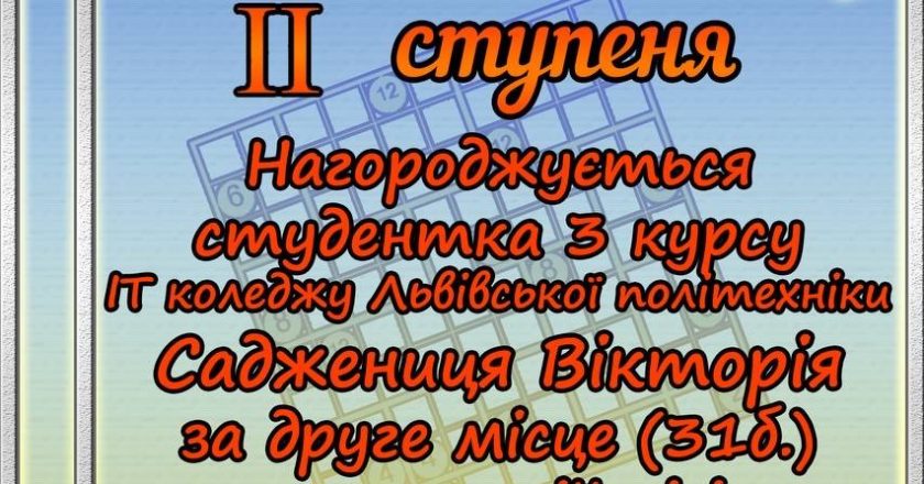 Математичний тріумф: лідерство ІТ коледжу на конкурсі головоломок Полтавщини